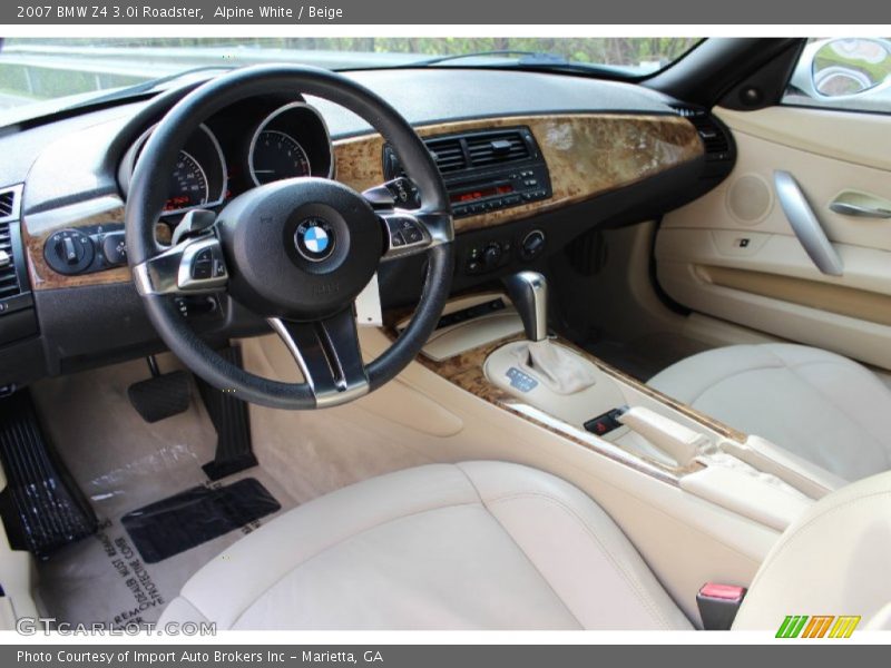  2007 Z4 3.0i Roadster Beige Interior