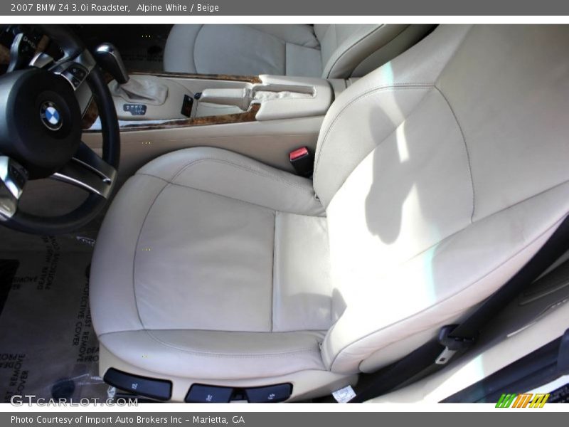 Alpine White / Beige 2007 BMW Z4 3.0i Roadster