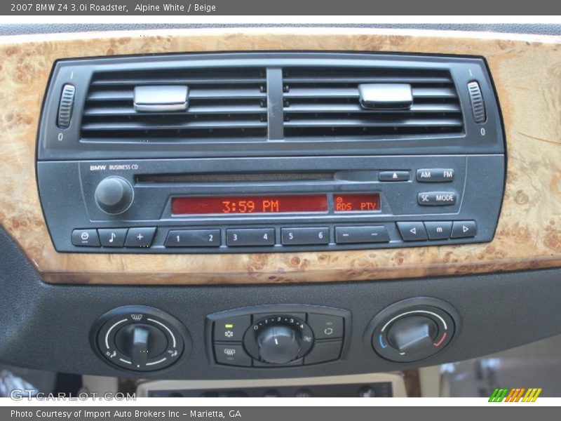 Controls of 2007 Z4 3.0i Roadster