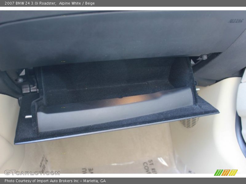 Alpine White / Beige 2007 BMW Z4 3.0i Roadster