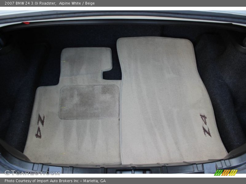 Alpine White / Beige 2007 BMW Z4 3.0i Roadster