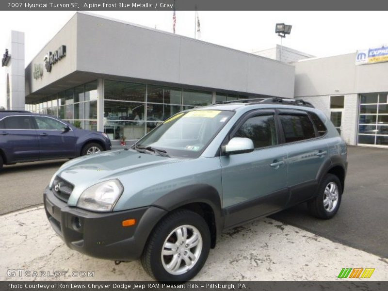 Alpine Frost Blue Metallic / Gray 2007 Hyundai Tucson SE