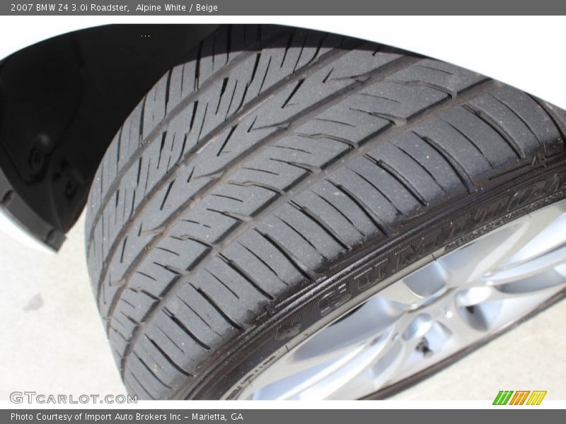 Alpine White / Beige 2007 BMW Z4 3.0i Roadster