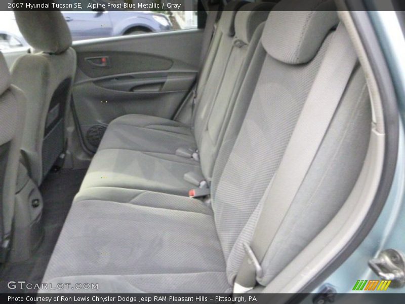 Alpine Frost Blue Metallic / Gray 2007 Hyundai Tucson SE