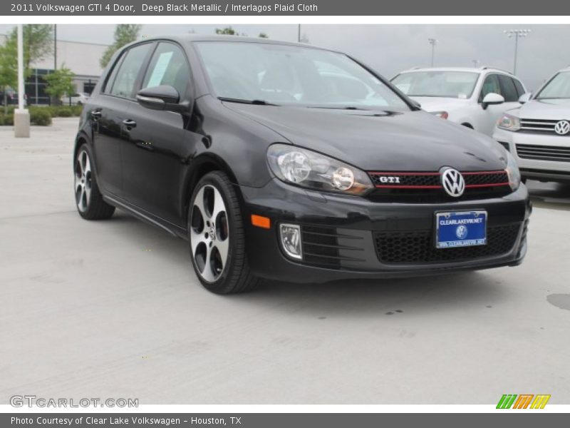 Deep Black Metallic / Interlagos Plaid Cloth 2011 Volkswagen GTI 4 Door