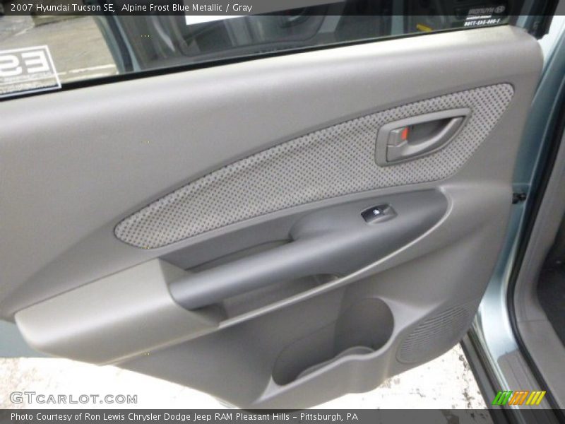 Alpine Frost Blue Metallic / Gray 2007 Hyundai Tucson SE