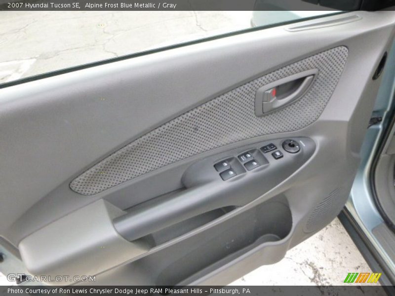 Alpine Frost Blue Metallic / Gray 2007 Hyundai Tucson SE