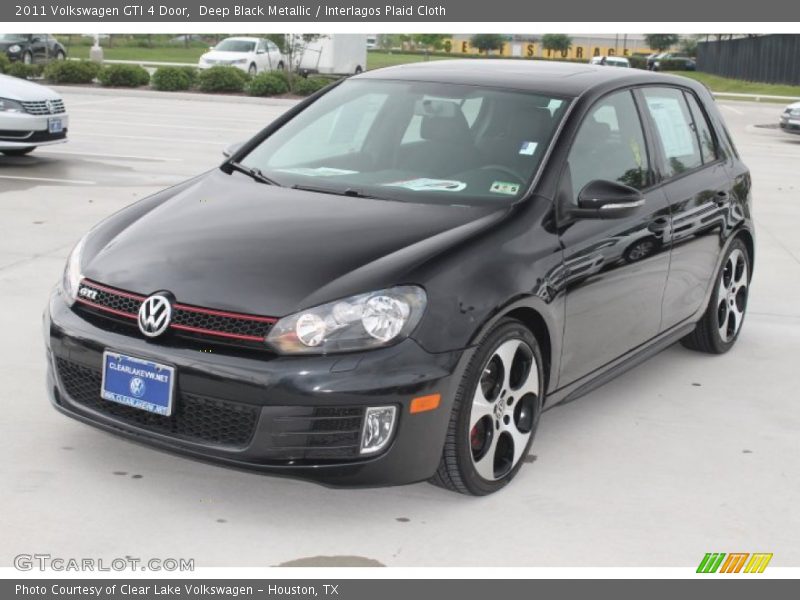Deep Black Metallic / Interlagos Plaid Cloth 2011 Volkswagen GTI 4 Door