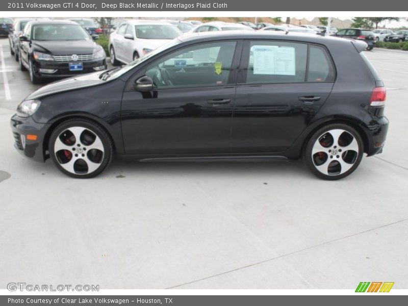 Deep Black Metallic / Interlagos Plaid Cloth 2011 Volkswagen GTI 4 Door