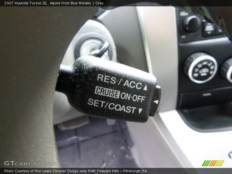 Alpine Frost Blue Metallic / Gray 2007 Hyundai Tucson SE