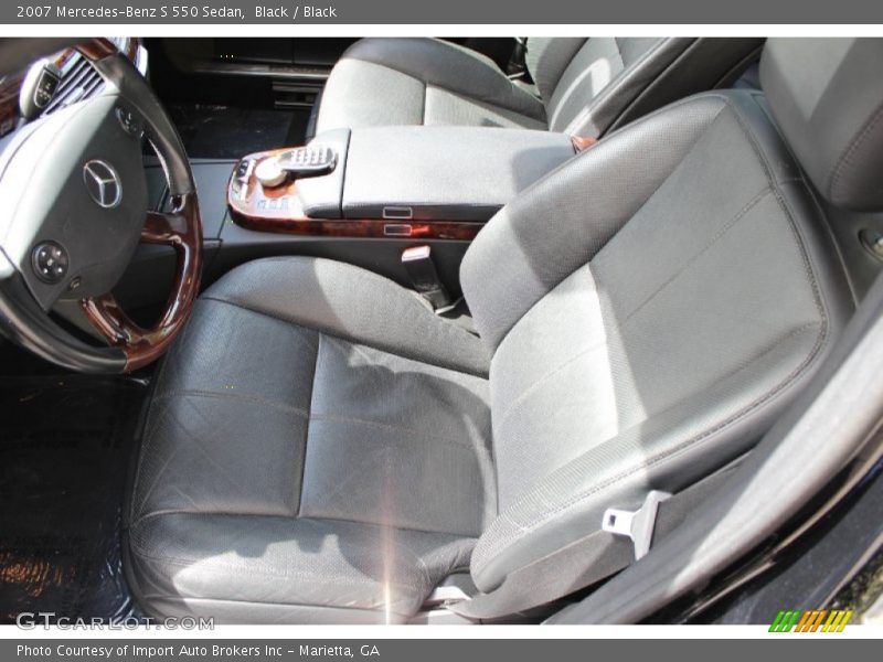 Front Seat of 2007 S 550 Sedan