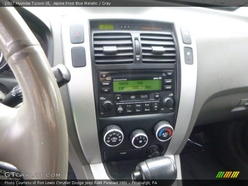 Alpine Frost Blue Metallic / Gray 2007 Hyundai Tucson SE