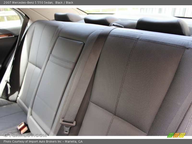 Black / Black 2007 Mercedes-Benz S 550 Sedan