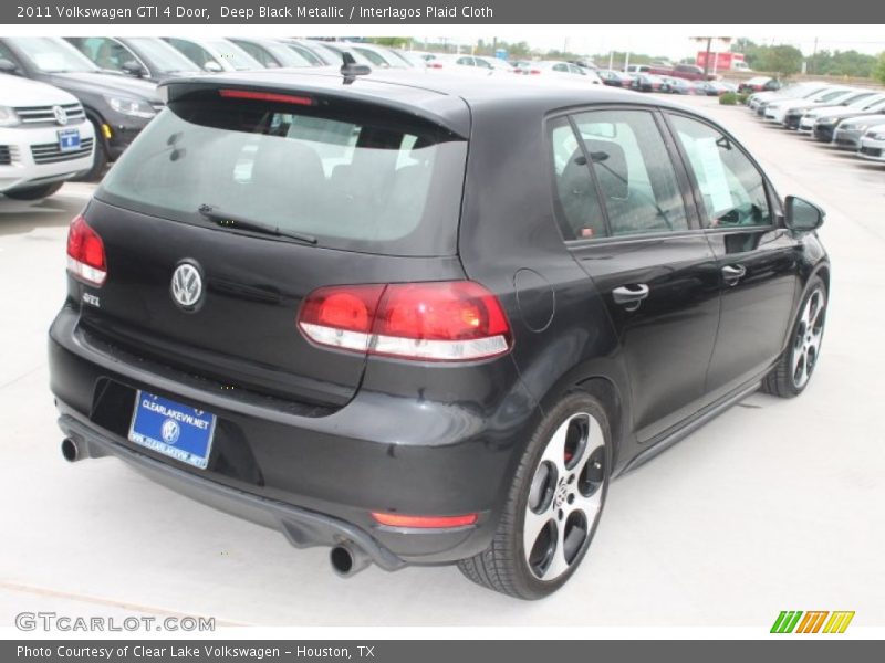 Deep Black Metallic / Interlagos Plaid Cloth 2011 Volkswagen GTI 4 Door
