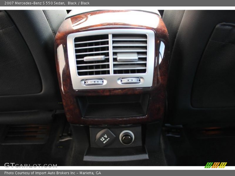 Black / Black 2007 Mercedes-Benz S 550 Sedan