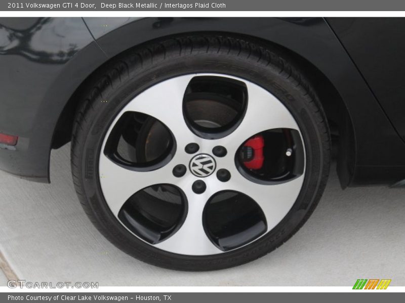 Deep Black Metallic / Interlagos Plaid Cloth 2011 Volkswagen GTI 4 Door