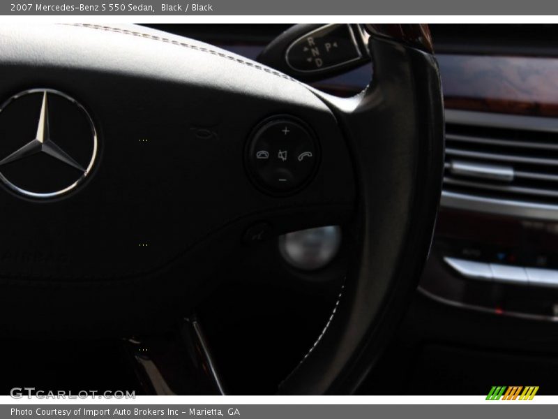 Black / Black 2007 Mercedes-Benz S 550 Sedan