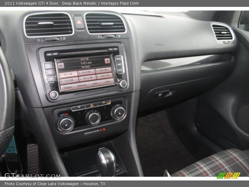 Deep Black Metallic / Interlagos Plaid Cloth 2011 Volkswagen GTI 4 Door