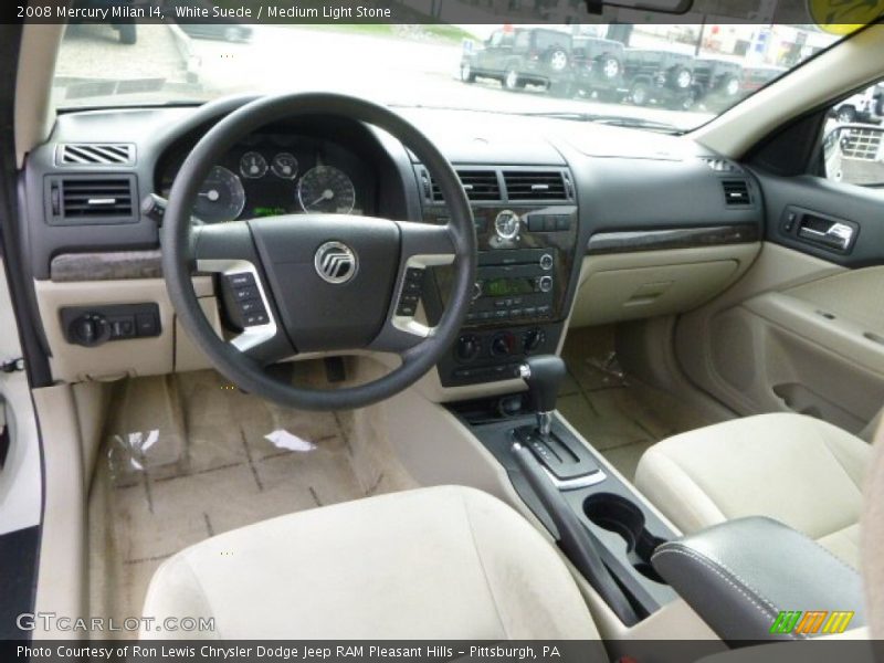 White Suede / Medium Light Stone 2008 Mercury Milan I4