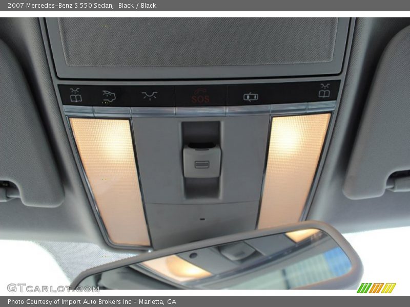 Black / Black 2007 Mercedes-Benz S 550 Sedan