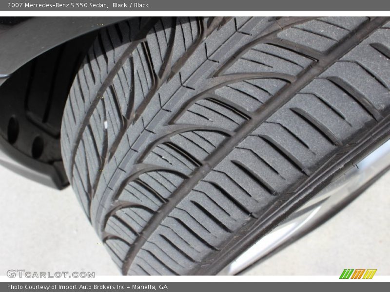 Black / Black 2007 Mercedes-Benz S 550 Sedan