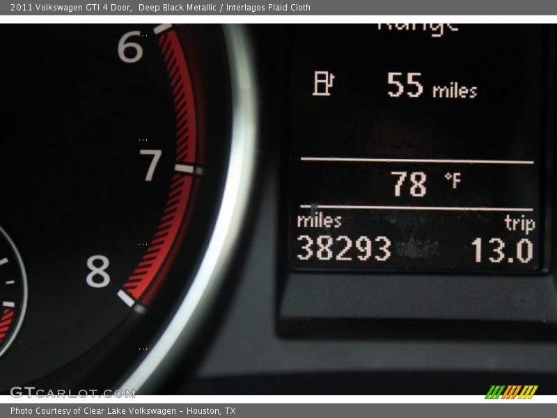 Deep Black Metallic / Interlagos Plaid Cloth 2011 Volkswagen GTI 4 Door