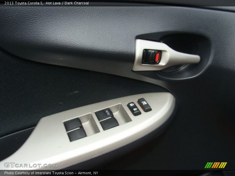 Hot Lava / Dark Charcoal 2013 Toyota Corolla S