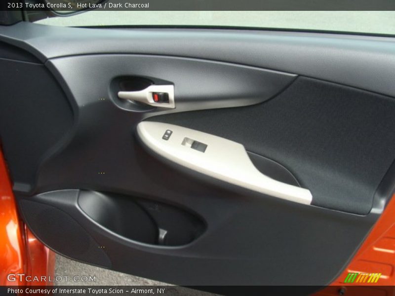 Hot Lava / Dark Charcoal 2013 Toyota Corolla S