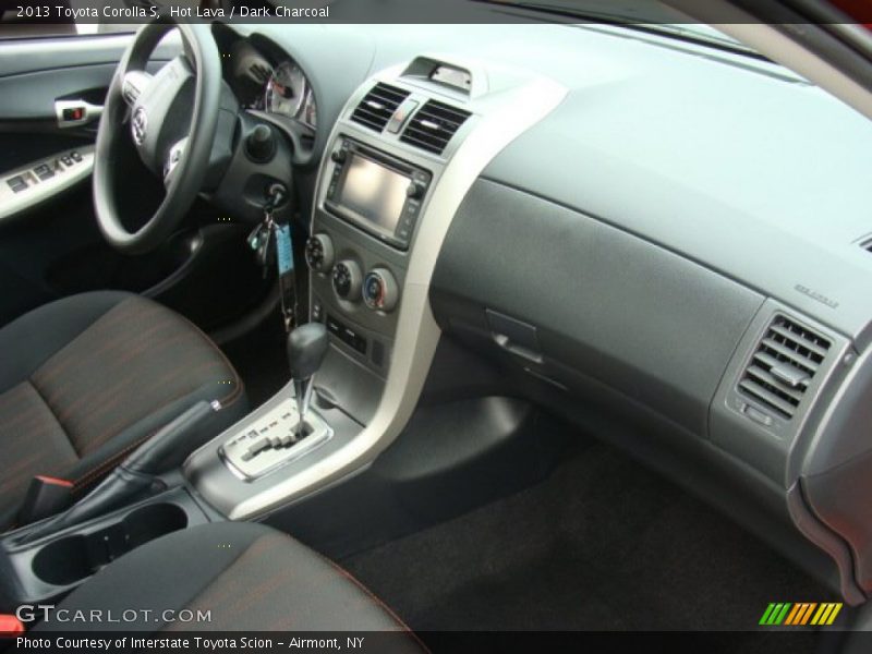 Hot Lava / Dark Charcoal 2013 Toyota Corolla S