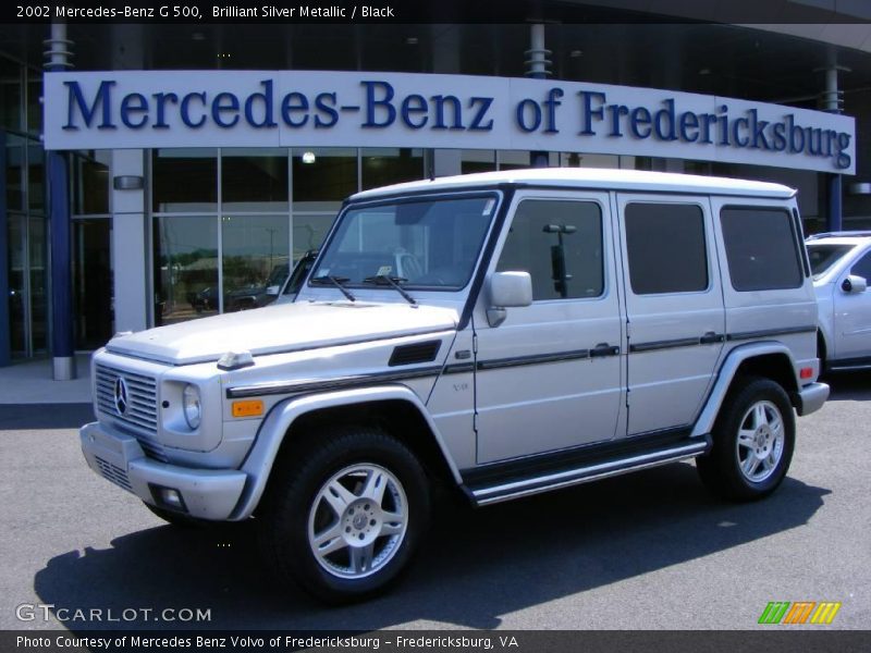 Brilliant Silver Metallic / Black 2002 Mercedes-Benz G 500