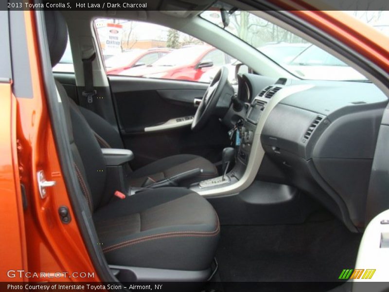 Hot Lava / Dark Charcoal 2013 Toyota Corolla S