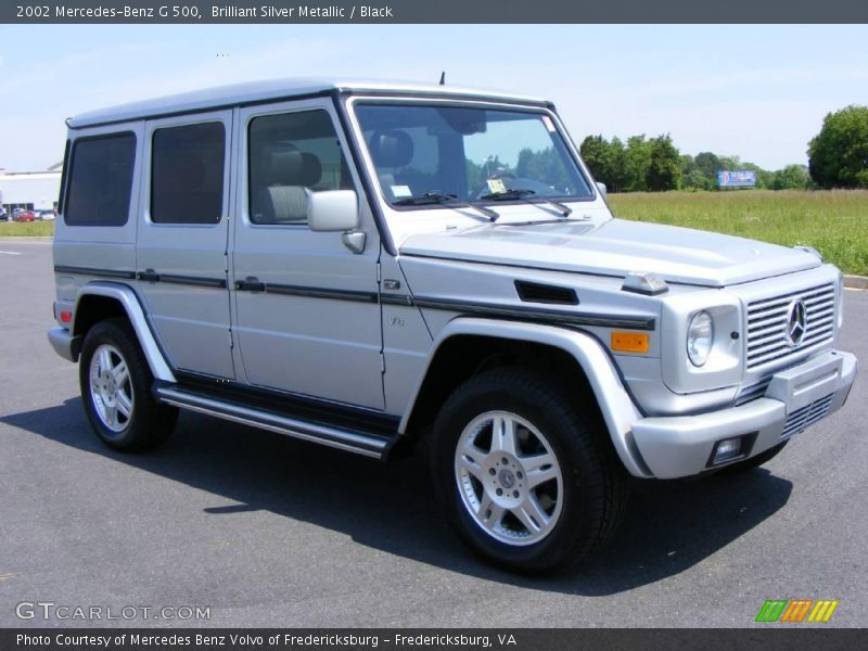 Brilliant Silver Metallic / Black 2002 Mercedes-Benz G 500