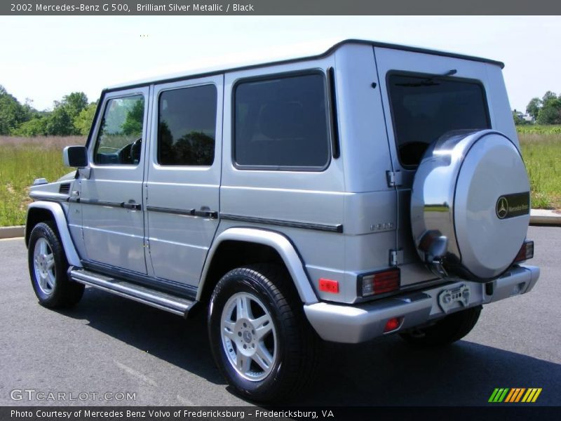 Brilliant Silver Metallic / Black 2002 Mercedes-Benz G 500