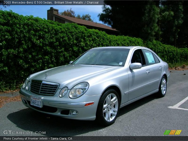 Brilliant Silver Metallic / Charcoal 2003 Mercedes-Benz E 500 Sedan