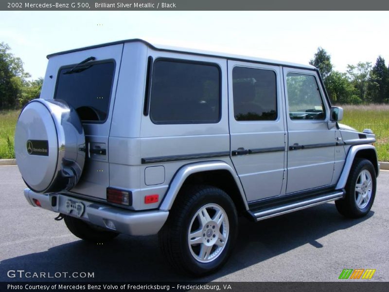 Brilliant Silver Metallic / Black 2002 Mercedes-Benz G 500