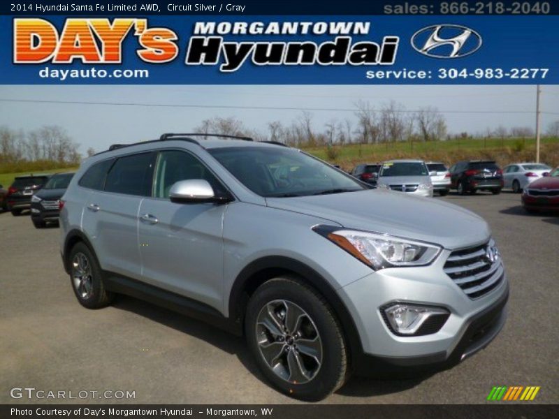 Circuit Silver / Gray 2014 Hyundai Santa Fe Limited AWD