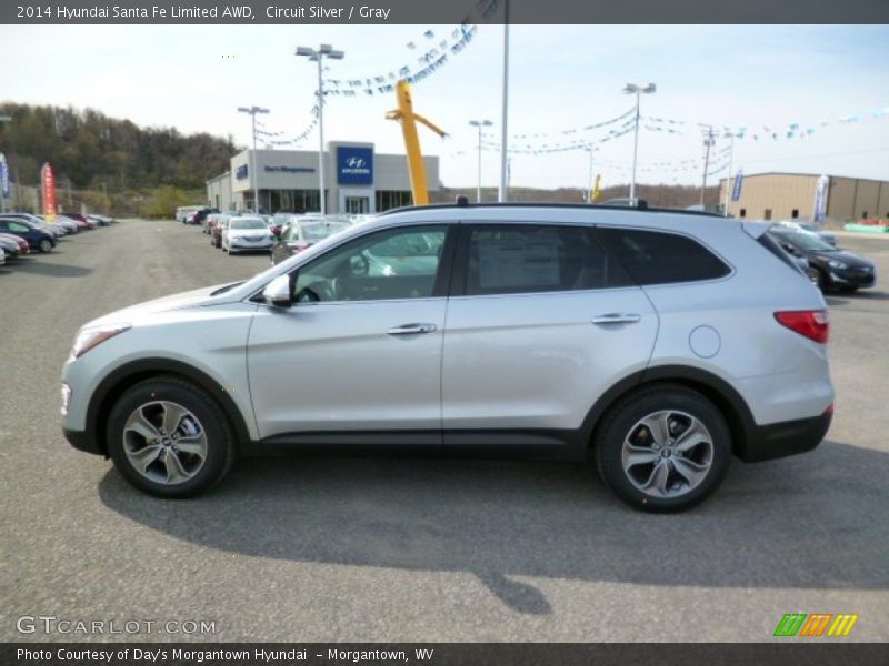 Circuit Silver / Gray 2014 Hyundai Santa Fe Limited AWD