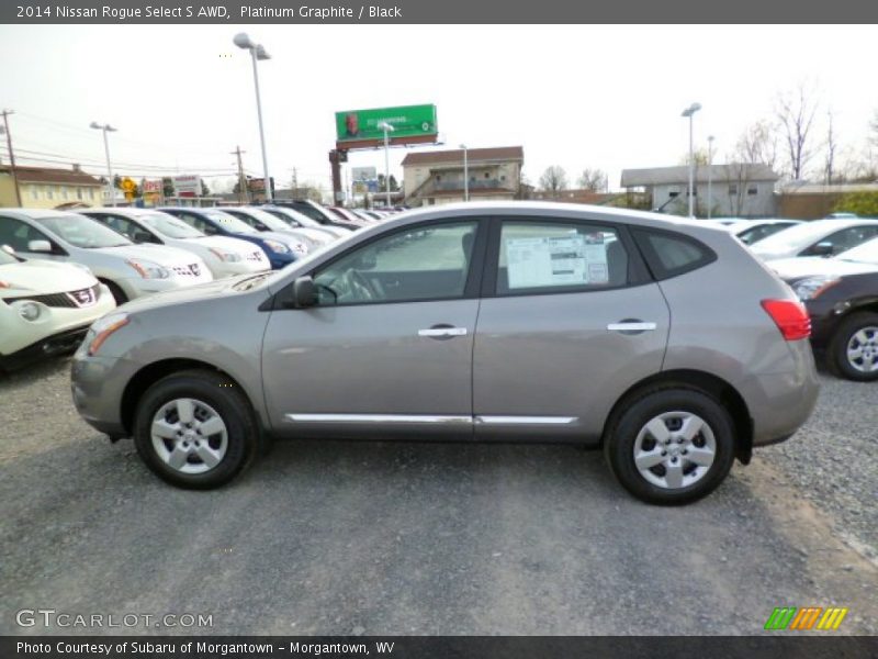 Platinum Graphite / Black 2014 Nissan Rogue Select S AWD