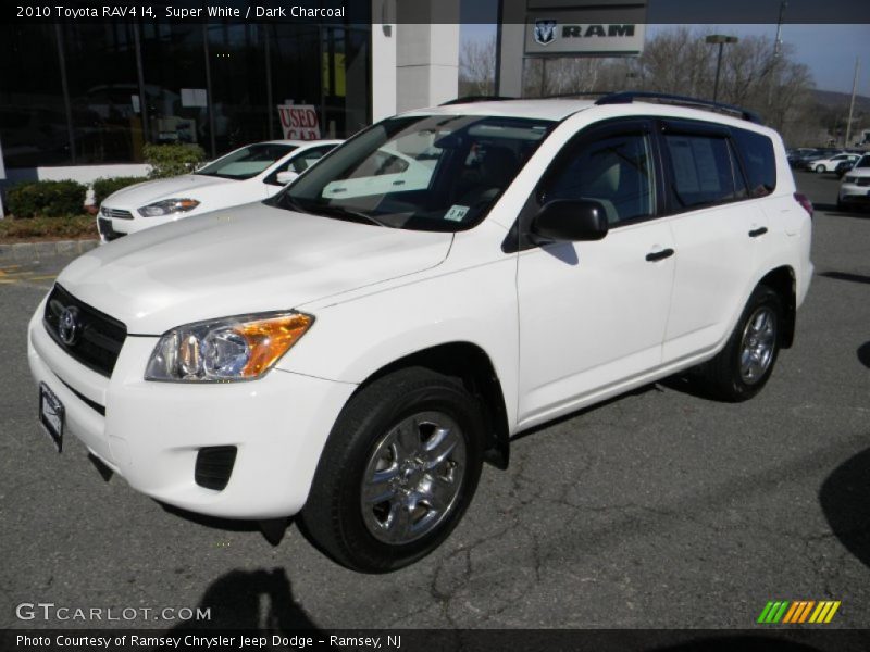 Super White / Dark Charcoal 2010 Toyota RAV4 I4