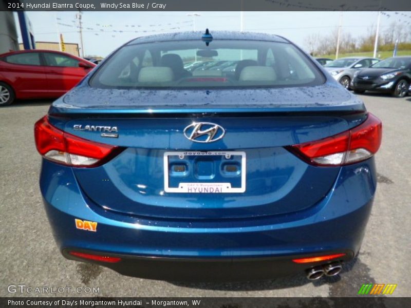 Windy Sea Blue / Gray 2014 Hyundai Elantra Coupe
