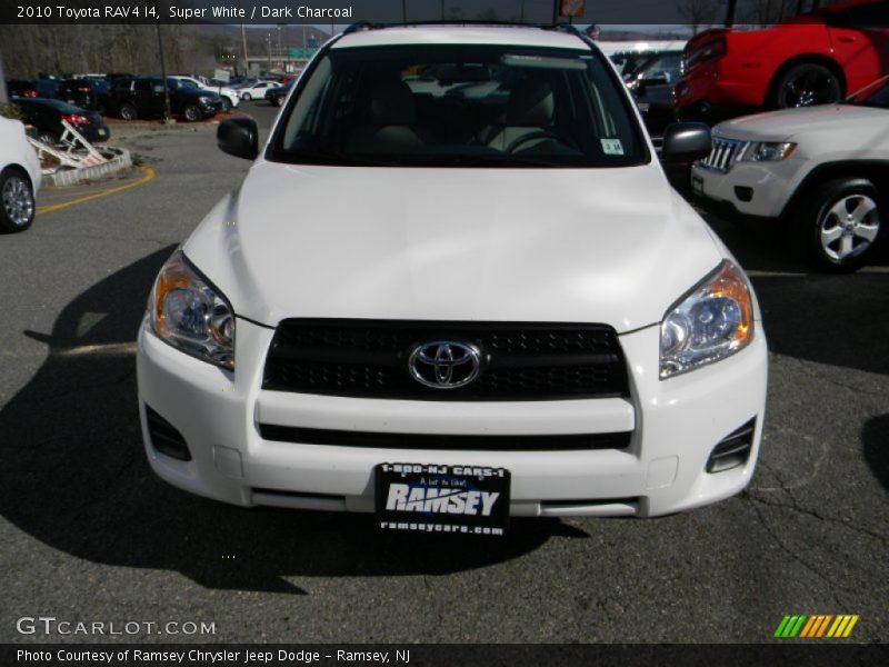 Super White / Dark Charcoal 2010 Toyota RAV4 I4