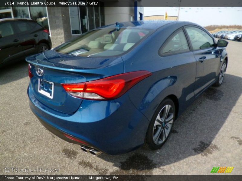 Windy Sea Blue / Gray 2014 Hyundai Elantra Coupe