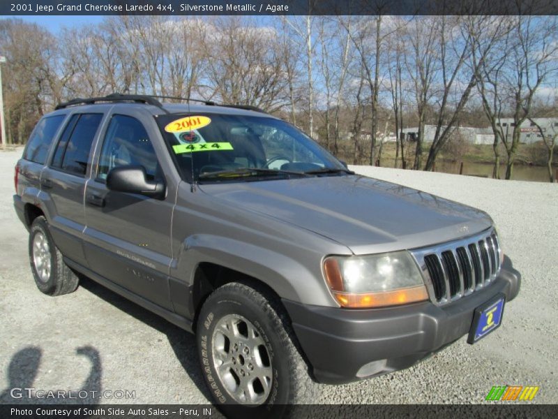 Silverstone Metallic / Agate 2001 Jeep Grand Cherokee Laredo 4x4