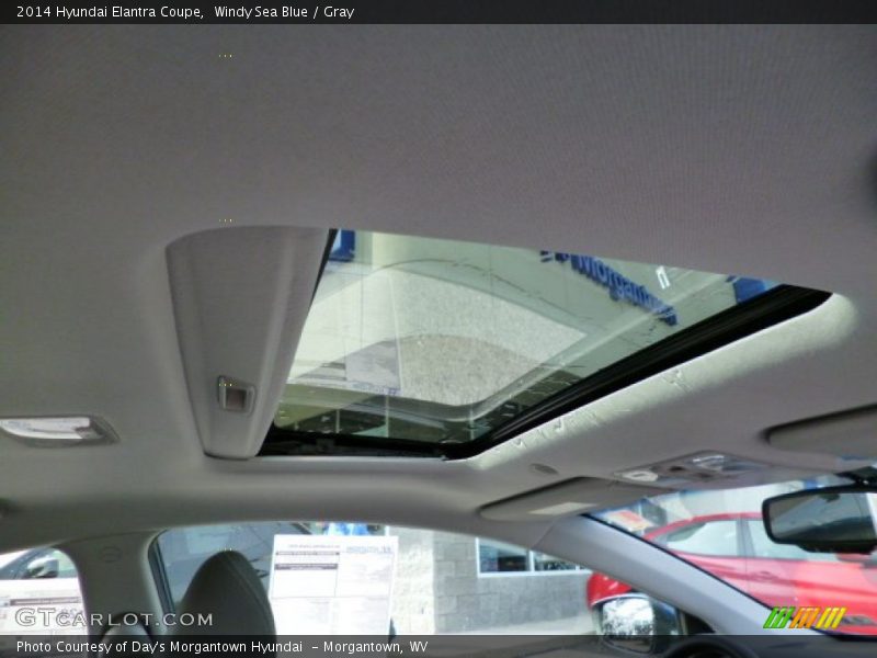 Windy Sea Blue / Gray 2014 Hyundai Elantra Coupe