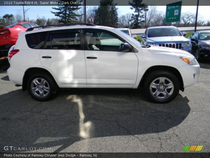 Super White / Dark Charcoal 2010 Toyota RAV4 I4
