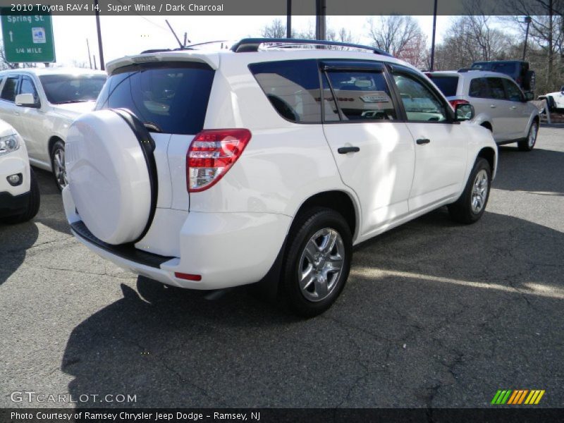 Super White / Dark Charcoal 2010 Toyota RAV4 I4
