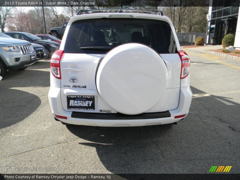 Super White / Dark Charcoal 2010 Toyota RAV4 I4