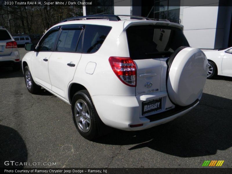 Super White / Dark Charcoal 2010 Toyota RAV4 I4