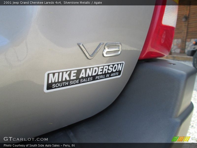 Silverstone Metallic / Agate 2001 Jeep Grand Cherokee Laredo 4x4