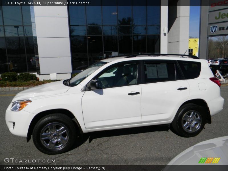 Super White / Dark Charcoal 2010 Toyota RAV4 I4